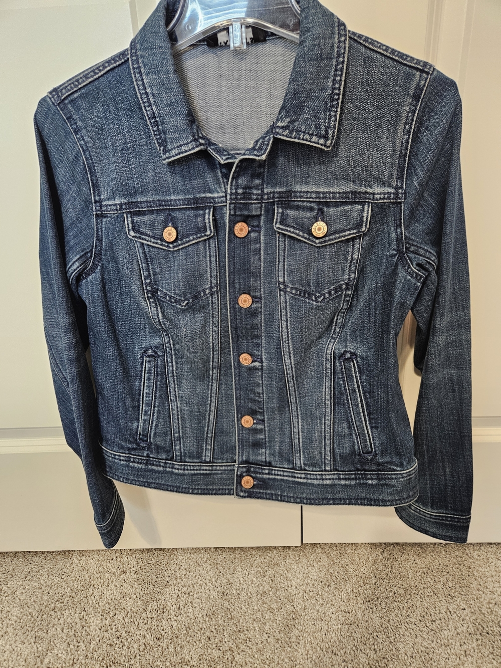 Talbots Petite Dark Blue Denim Jacket